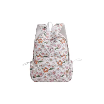 Teddy Bear Collection Nylon Backpack Regular Women's White