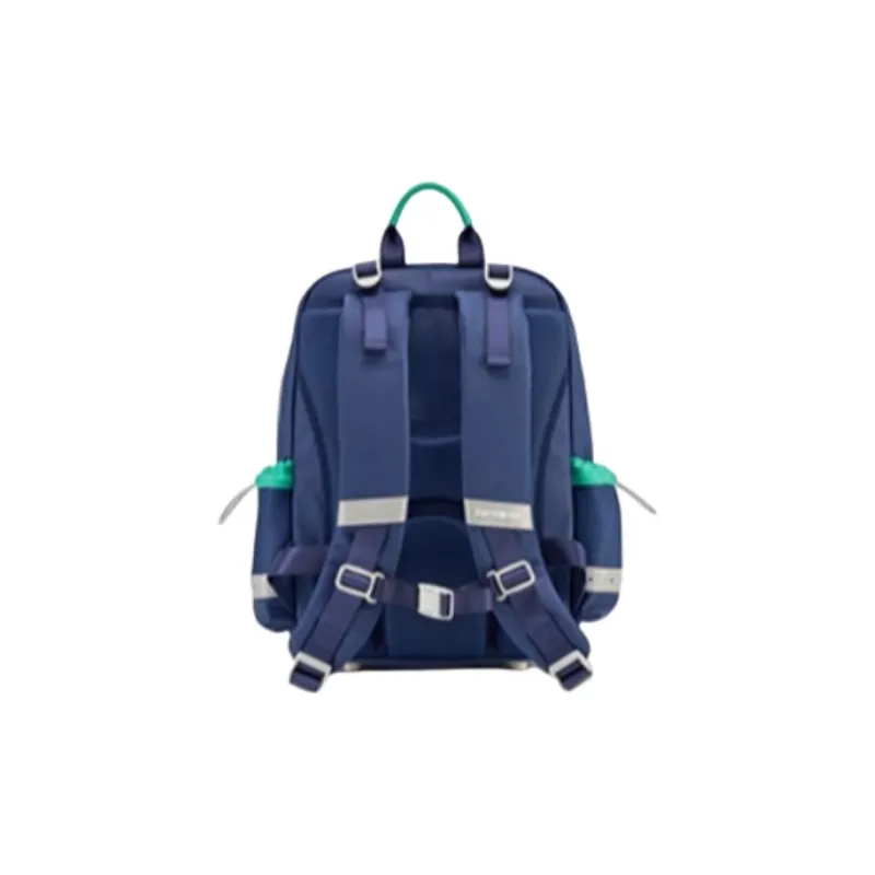 SAMSONITE Fabric Student Bag Medium Size Kids' Navy Blue & Green-3