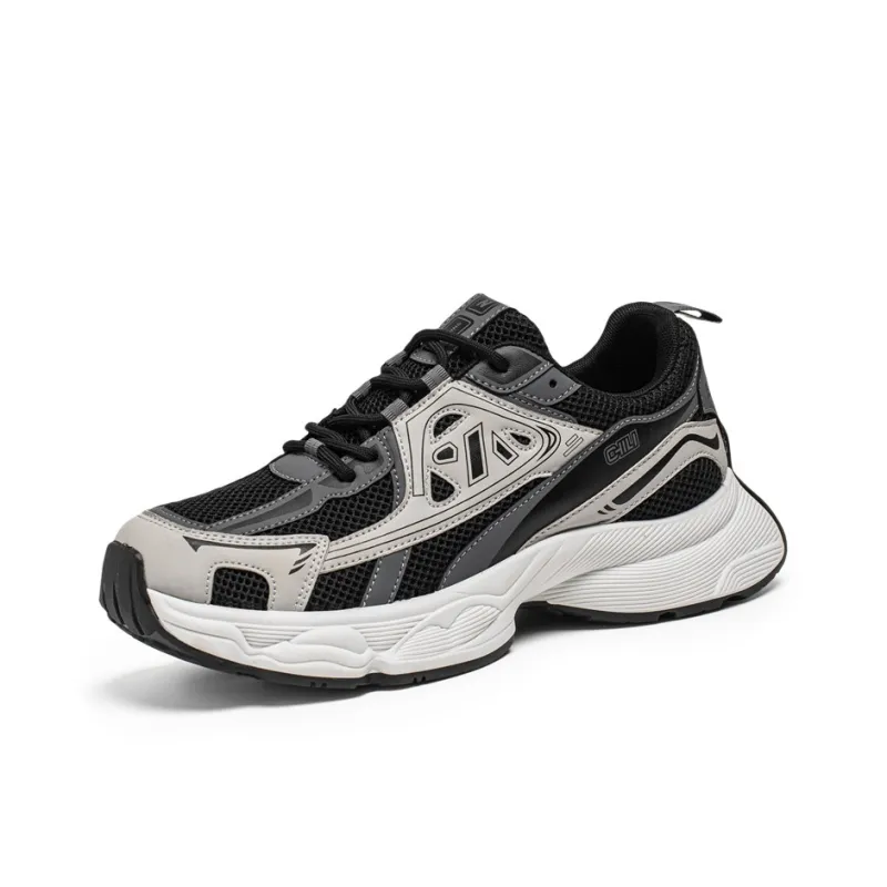 JANECO Slip Resistant, Abrasion Resistant, Breathable Low Top Chunky Sneakers Men's-7