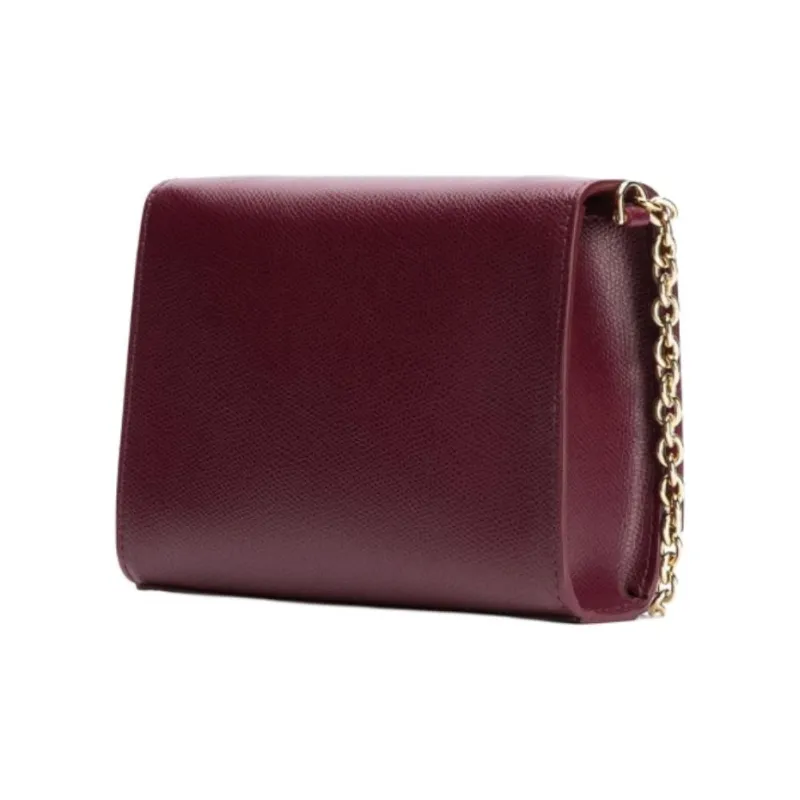 Furla 1927 Collection Leather Crossbody Bag, Shoulder Bag Women's Burgundy Red-1