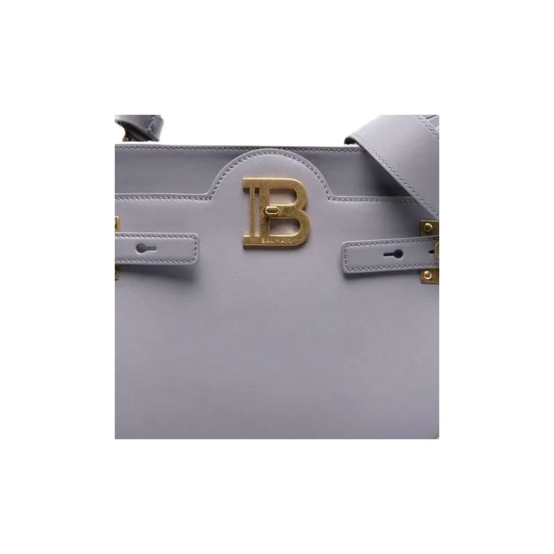 BALMAIN Log Plaque Top Handle Bag-4