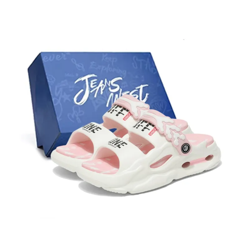 JEANSWEST Beach Sandals Unisex White-6