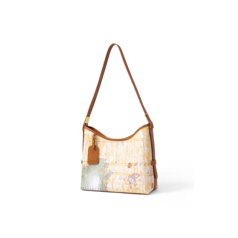 PAPRIKA Cow Leather Shoulder Bag Regular Women's Multicolor-8