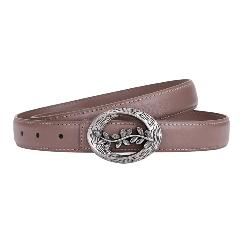 JEANSWEST Cow Split Leather Belts Women's 2.5CM-3