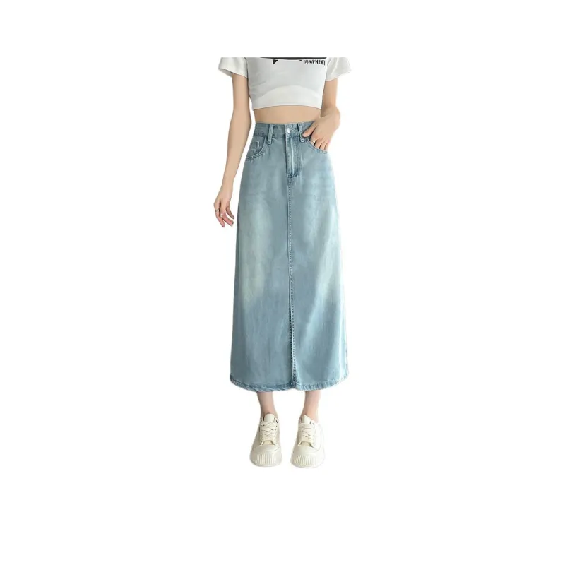 GOSO Denim Long Skirts Women's-5