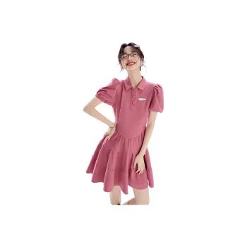 GUAILILUOLI Short Sleeved Dress Women's
