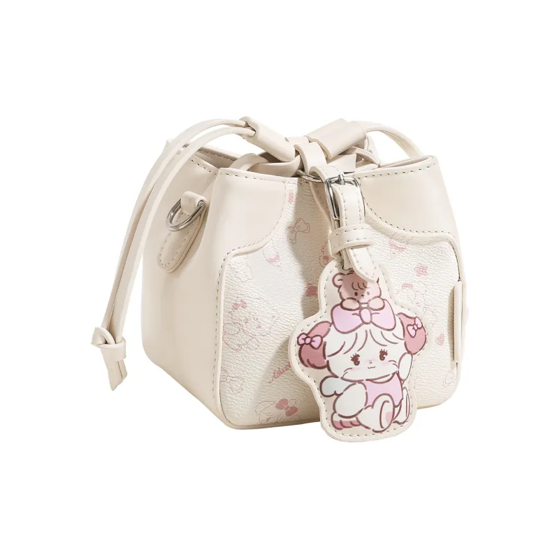 AILUXI Artificial Leather Shoulder Bag Women's Milkshake White-1