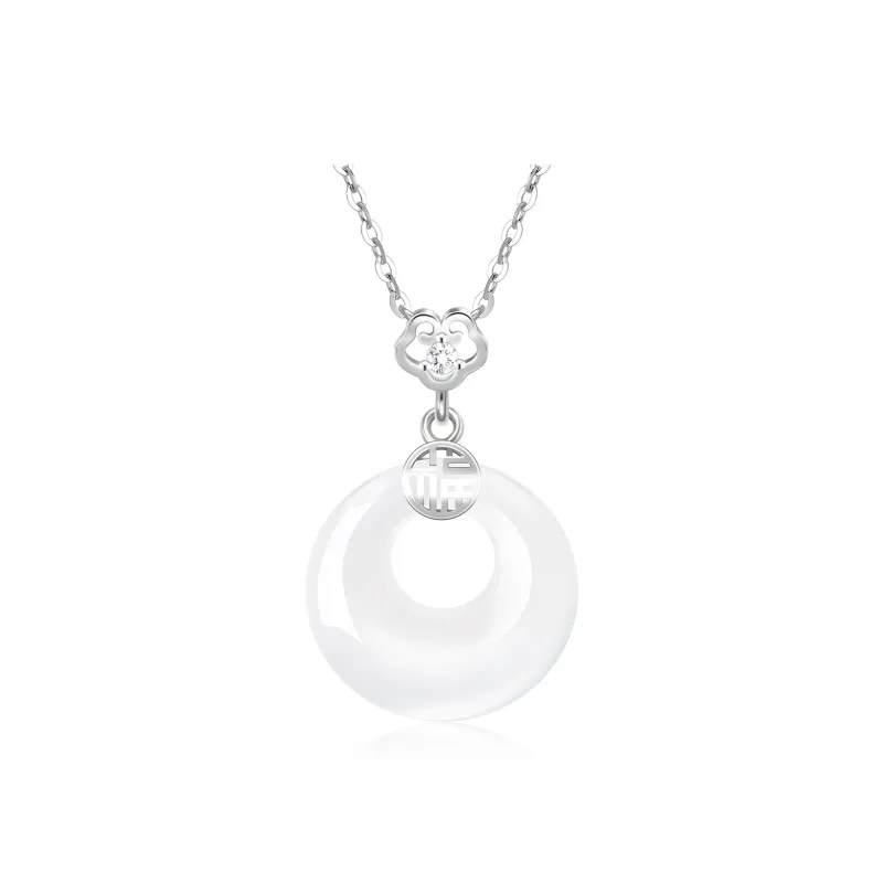 CHINA GOLD Natural Chalcedony Necklaces Women's-0