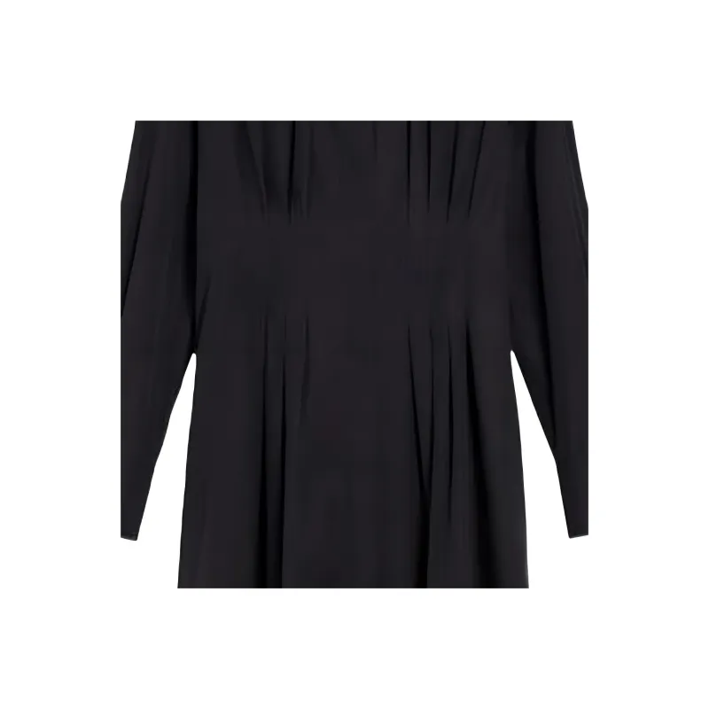 MaxMara Long Sleeved Dresses Women's Black-4