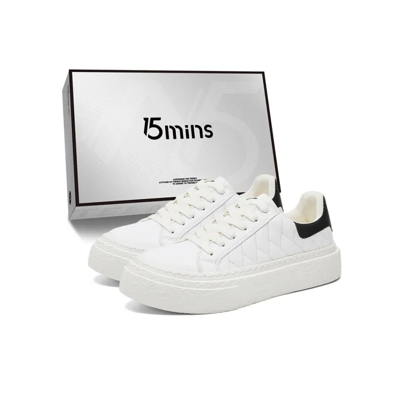 15 MINS Slip Resistant Shock Absorbers Low Top Skateboard Shoes Men's-2