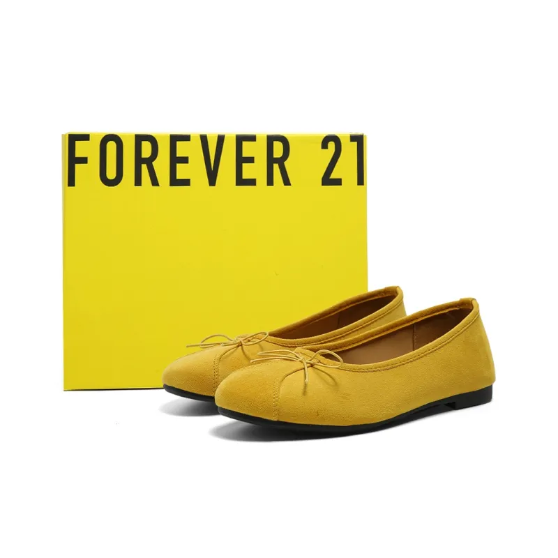 FOREVER 21 Casual Single Shoes Women's Yellow-1