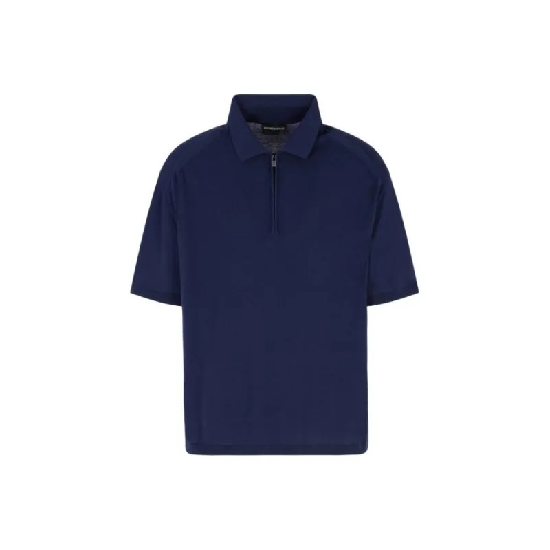 EMPORIO ARMANI SS25 Polo Shirt Men's Marine Blue-0
