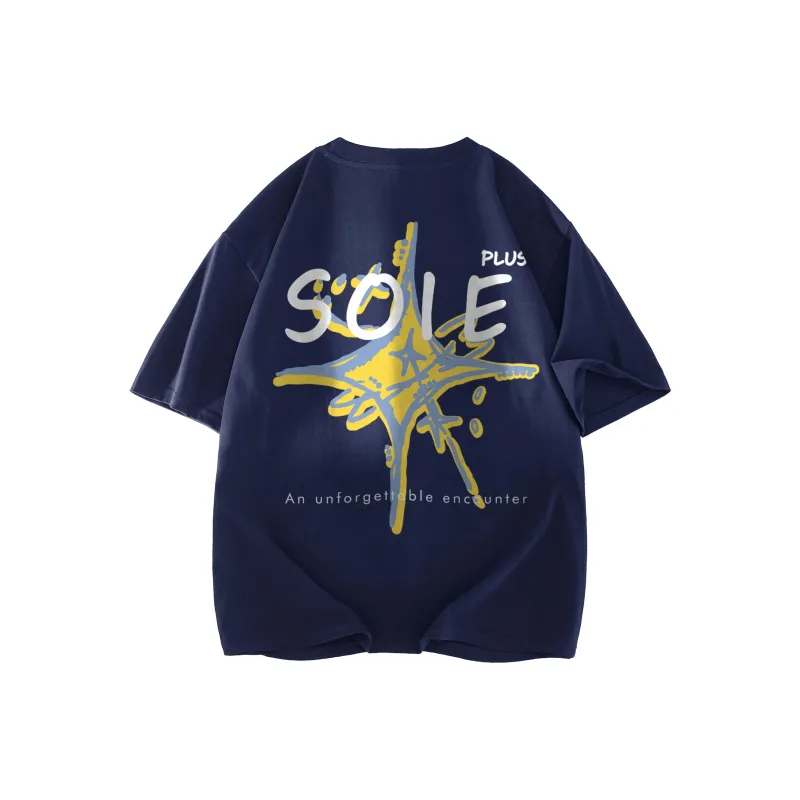 SOIE T Shirts Unisex Navy Blue-0
