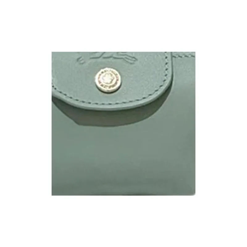 LONGCHAMP Le Pliage Xtra Cow Leather Coin Purse Women's Celadon-1
