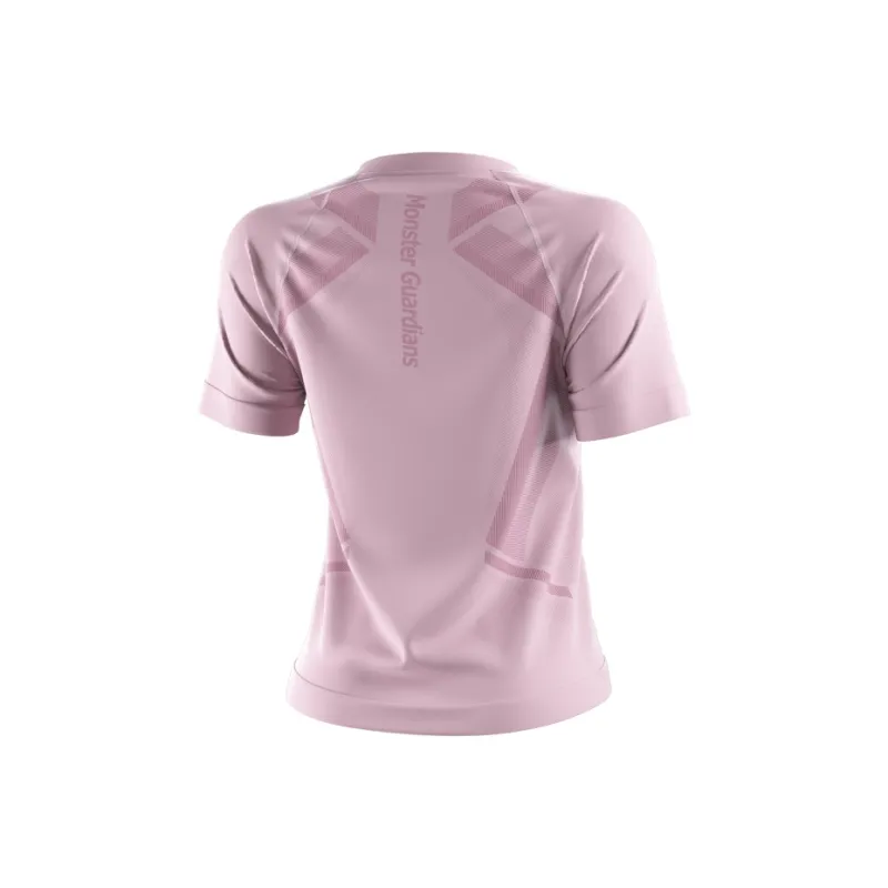Monster Guardians Yoga T Shirt Women's Pink-1