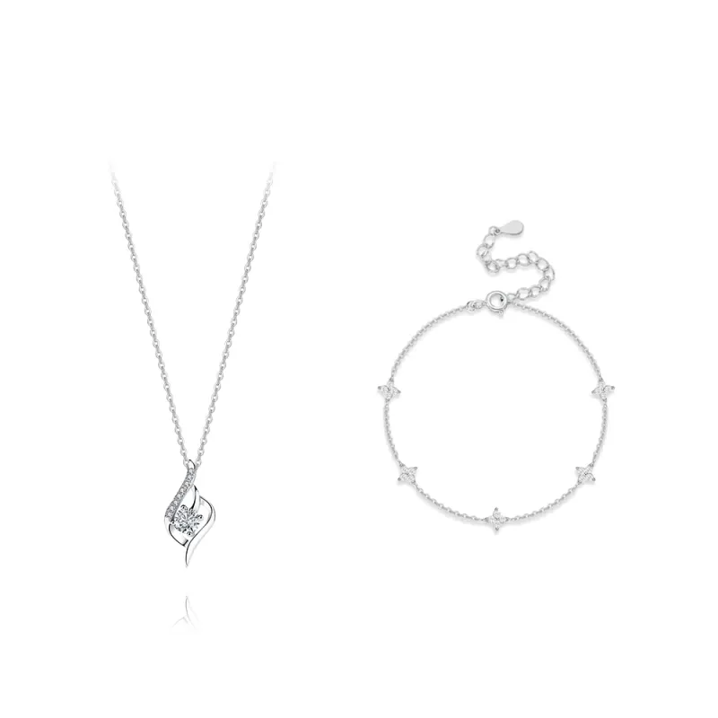 KUMET Sterling Silver Necklaces Women's-0