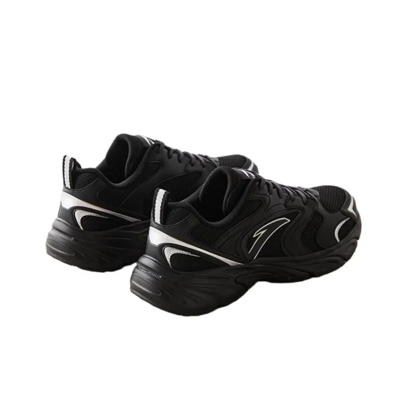 Anta Life Collection Slip Resistant, Abrasion Resistant, Breathable Low Top Casual Running Shoes Men's Black-1