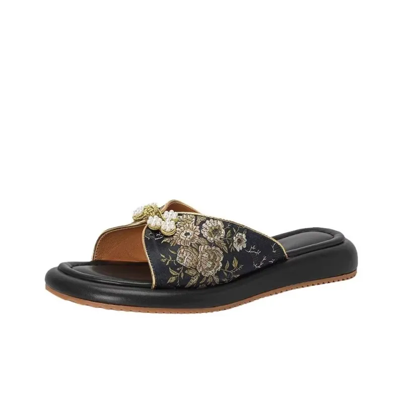 WUJI Slip Resistant Abrasion Resistant Slide Slippers Women's-0