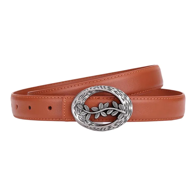JEANSWEST Cow Split Leather Belts Women's 2.5CM-5
