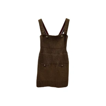 CHANEL 24A Slip Dress Women's Brown