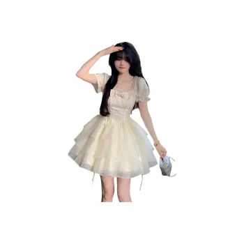 Mu Xiao Xin Short Sleeved Dress Women's