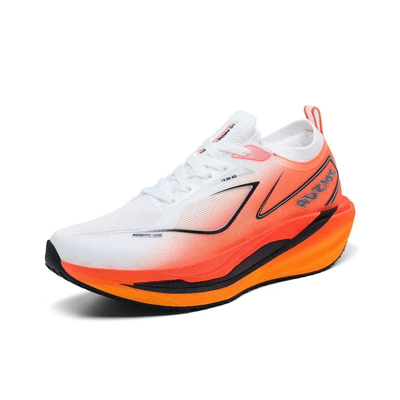 ANDEZHANMUSI Running Shoes Unisex Low Top White Orange Red/Neon Green/White Green Purple/Standard White-1