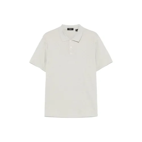 THEORY Polo Shirt Men's Light Gray
