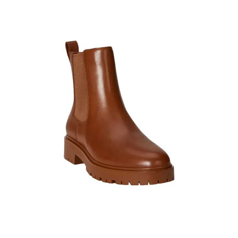 LAUREN RALPH LAUREN Allyson Short Chelsea Boots 3cm Women's Brown-2