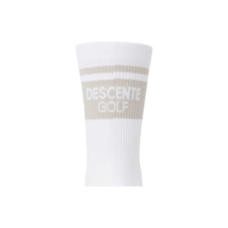 DESCENTE Mid Calf Socks Women's 1 Pack White-4