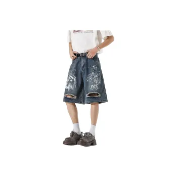 Glona Klio Denim Shorts Unisex Dark Blue