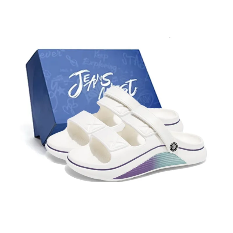 JEANSWEST Beach Sandals Unisex White-2