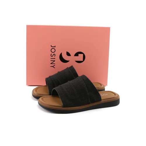 JOSINY Quiet Slip Resistant Slide Slippers Women's Black