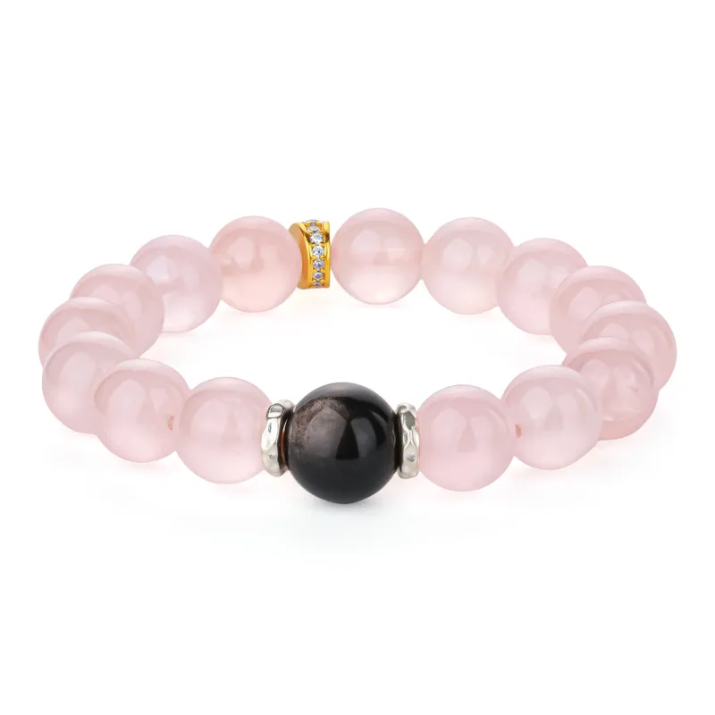 CHINA GOLD Natural Obsidian Bracelets Unisex-12