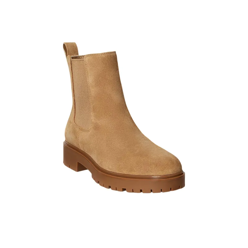 LAUREN RALPH LAUREN Allyson Chelsea Boots 3cm Women's Camel-2