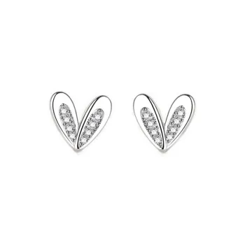 CENTURY&KINDLE 999 Fine Silver Stud Earrings Women's