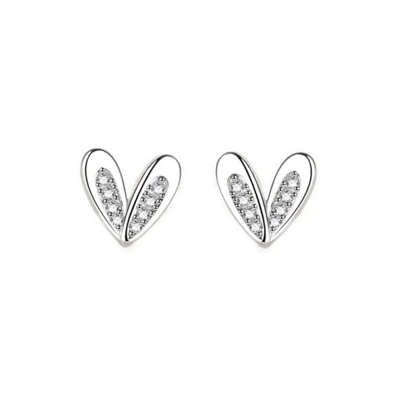 CENTURY&KINDLE 999 Fine Silver Stud Earrings Women's-0