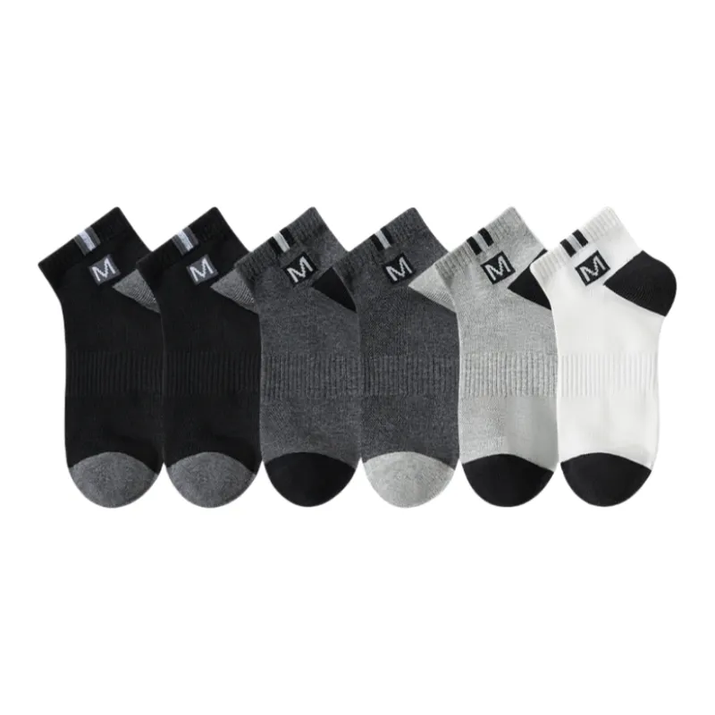Lan Miao Ankle Socks Men's 6 Pack-0
