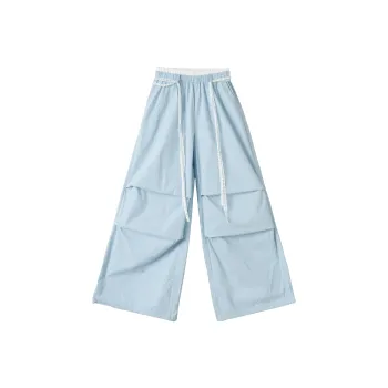 Wen Shan Casual Pants Women's Light Blue