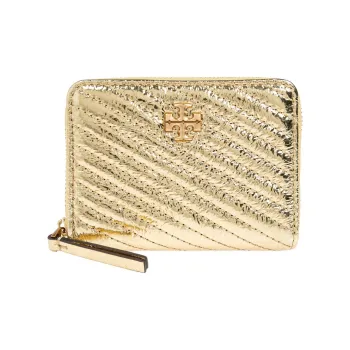 TORY BURCH Leather Card Holder Women's Gold