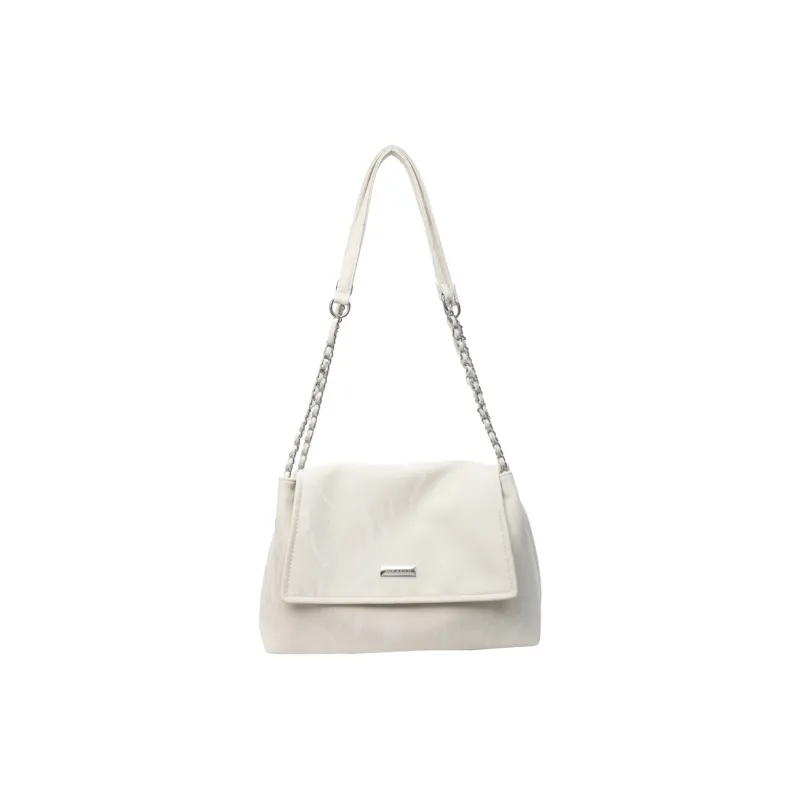 Miss Angel PU Shoulder Bag Women's White/Black/Gray/Pink-0