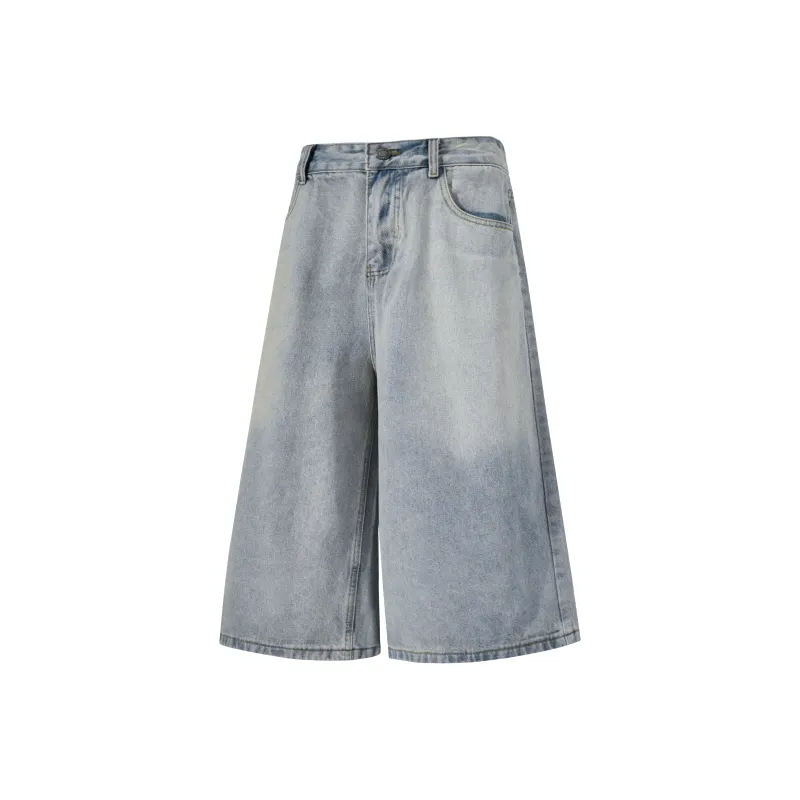 BEETLE TOWN Denim Shorts Unisex-7