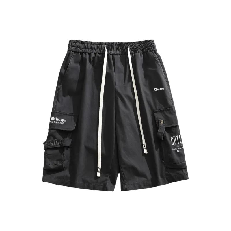 Qnxeey Cargo Shorts Unisex-13