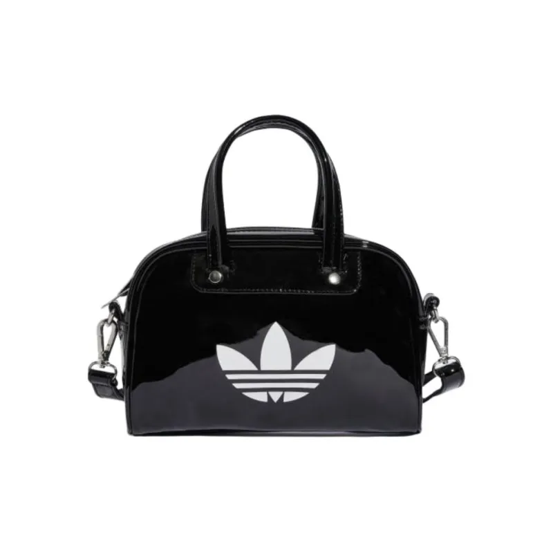 Adidas Adicolor Polyurethane Bowling Bag, Handbag Mini Unisex Black-0