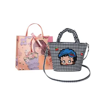 PARK DANCE Fabric Basket Bag, Shoulder Bag, Handbag Women's