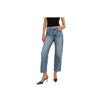 REFORMATION Arleth Mid Rise Straight Leg Cropped Jeans Women's