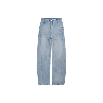 SNOOPY Jeans Women's Light Blue