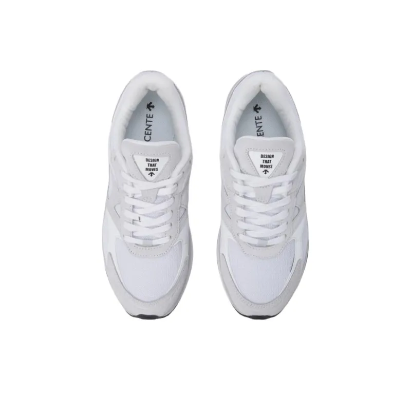 DESCENTE Clash Low Top Casual Shoes Unisex White Gray-2