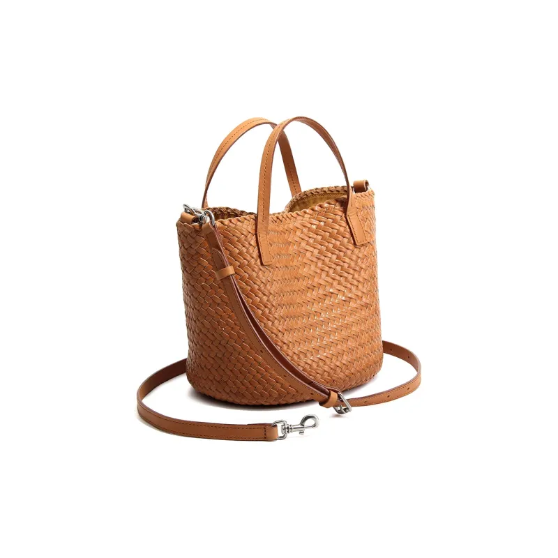 YOCAMU Cow Leather Handbag Women's Multicolor-3