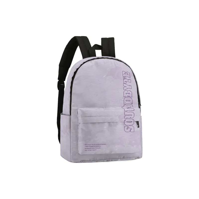 Soundbyte Polyester Backpack Unisex Matcha Green/Taro Purple-6
