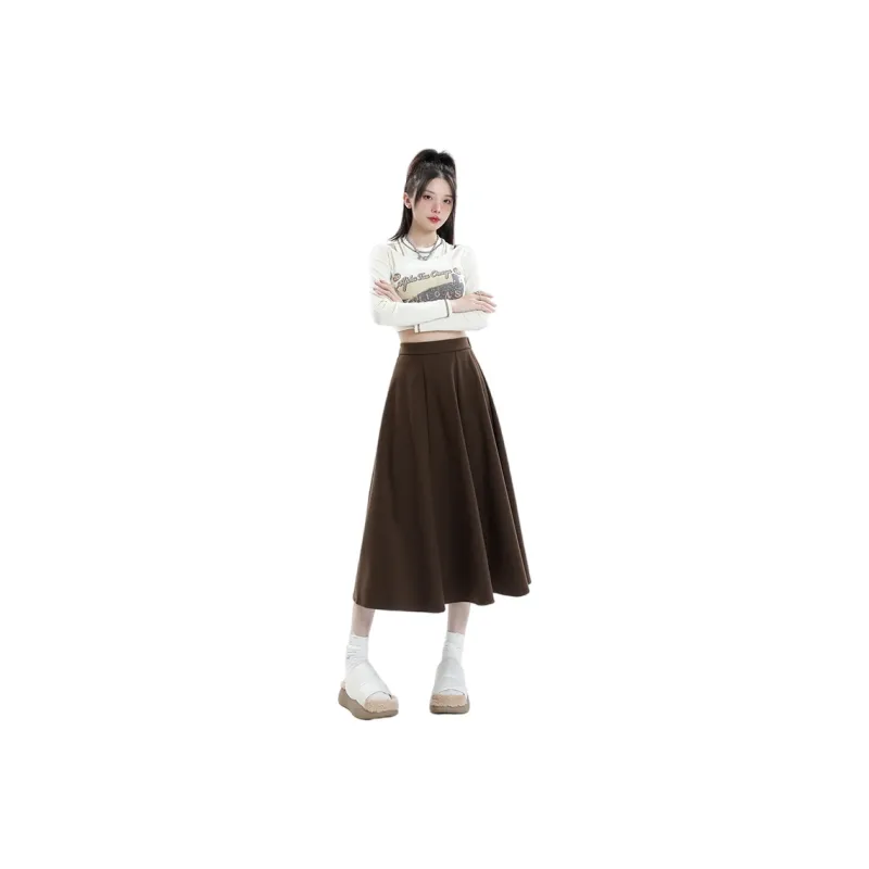YINLEI Knit Long Skirts Women's-0